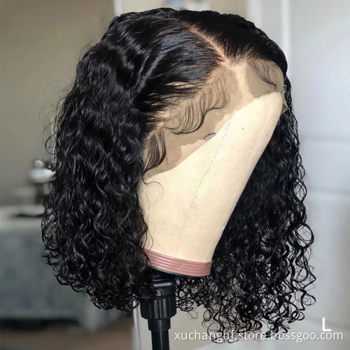 Wholesale Glueless Peruvian Bob Wigs Lace Front Pixie Cut Short Hd Full Lace Bob Wigs Curly Lace Frontal Virgin Human Hair Wigs